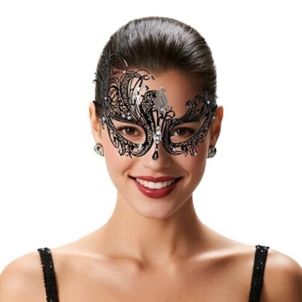 7135 Black Masquerade Mask  Venetian Masquerade Mask for Ball Wedding